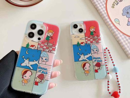 Cute Anime Cartoon Silicon Desinger Case for iPhone With Charm For Discount