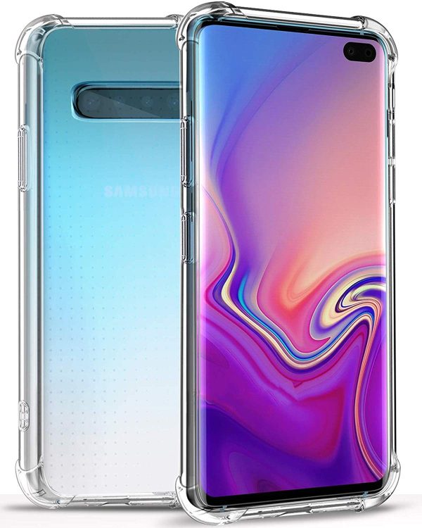 Samsung Galaxy S10 Plus   Galaxy S10+ 2019 (FOSO) Back Cover Case | Shock Proof TPU - Bumper Clear+ Online Hot Sale