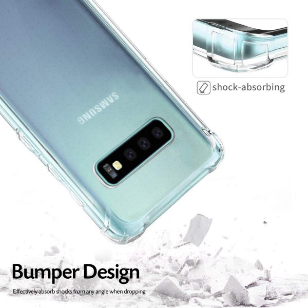 Samsung Galaxy S10 Plus   Galaxy S10+ 2019 (FOSO) Back Cover Case | Shock Proof TPU - Bumper Clear+ Online Hot Sale